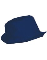 L-merch Baumwoll-Sonnenhut mit breiter Krempe – Navy Blue