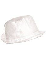 L-merch Baumwoll-Sonnenhut mit breiter Krempe – White