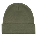 L-merch Strickmütze mit breiter Krempe und Patch, Black One Size, C1451 – Bild 4