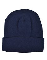 L-merch Knit Mütze mit Fleece-Innenfutter – Navy