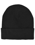 L-merch rPET Beanie aus recyceltem Polyester – Black