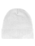 L-merch rPET Beanie aus recyceltem Polyester, Black One Size, C1456 – Bianco