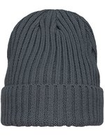 Grob gestricktes Beanie – Gris fonce