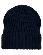 Grob gestricktes Beanie – Marine
