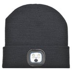 L-merch LED Beanie Black One Size (C1458), C1458 – Bild 1