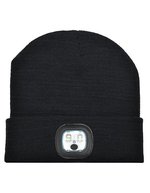 L-merch LED Beanie Black One Size (C1458) – Black