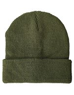 Strickmütze Waffeloptik – Verde oliva