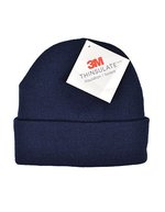 L-merch Thinsulate Strickmütze mit Umschlag – Navy