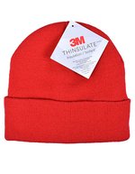 L-merch Thinsulate Strickmütze mit Umschlag – Red