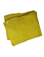 L-merch Grob gestrickter Schal 160x25 cm – Mustard