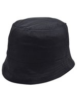 L-merch Baumwoll-Sonnenhut mit verstärkter Krempe – Black