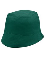 L-merch Baumwoll-Sonnenhut mit verstärkter Krempe – Bottle Green