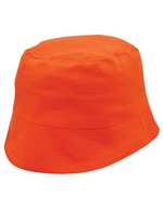 L-merch Baumwoll-Sonnenhut mit verstärkter Krempe – Orange