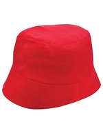 L-merch Baumwoll-Sonnenhut mit verstärkter Krempe – Red