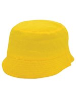 L-merch Baumwoll-Sonnenhut mit verstärkter Krempe, Black One Size, C150 – Giallo