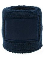 L-merch Sport-Schweißarmband aus Baumwollmix – Navy