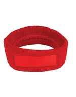 L-merch Kopfschweißband aus Baumwolle, personalisierbar – Red