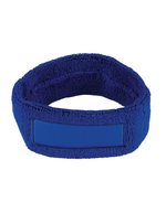 L-merch Kopfschweißband aus Baumwolle, personalisierbar – Royal Blue