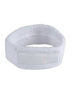 L-merch Kopfschweißband aus Baumwolle, personalisierbar, Black One Size, C1522 – Bianco