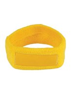 L-merch Kopfschweißband aus Baumwolle, personalisierbar, Black One Size, C1522 – Giallo