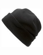 L-merch Fleece Mütze Bonneti mit Krempe – Black