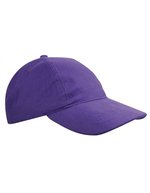 L-merch 5-Panel-Cap aus Baumwolle für Kinder, Dark Grey One Size, C1750 – Viola