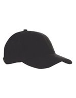L-merch Heavy Brushed Cap aus Baumwolle – Black