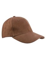 L-merch Heavy Brushed Cap aus Baumwolle – Brown