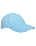 L-merch Heavy Brushed Cap aus Baumwolle, Black One Size, C1926 – Light Blue