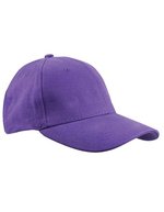 L-merch Heavy Brushed Cap aus Baumwolle, Black One Size, C1926 – Purple