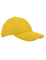 L-merch Heavy Brushed Cap aus Baumwolle, Black One Size, C1926 – Yellow