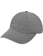 L-merch Gebürstete Baumwoll-Cap mit Klettverschluss – Dark Grey