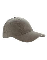L-merch Gebürstete Baumwoll-Cap mit Klettverschluss – Grey