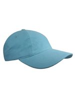 L-merch Gebürstete Baumwoll-Cap mit Klettverschluss, Black One Size, C1934 – Azzurro chiaro