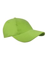 L-merch Gebürstete Baumwoll-Cap mit Klettverschluss, Black One Size, C1934 – Verde chiaro