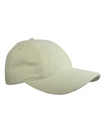 L-merch Gebürstete Baumwoll-Cap mit Klettverschluss, Black One Size, C1934 – Naturale