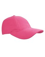 L-merch Gebürstete Baumwoll-Cap mit Klettverschluss, Black One Size, C1934 – Rosa