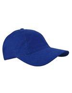 L-merch Gebürstete Baumwoll-Cap mit Klettverschluss, Black One Size, C1934 – Blu reale