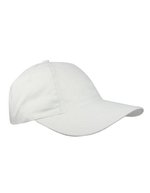 L-merch Gebürstete Baumwoll-Cap mit Klettverschluss, Black One Size, C1934 – Bianco