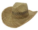 L-merch Strohhut Natural, 100% Stroh, M/L, XL/XXL, Natural M/L (55 cm), C2035 – Bild 3