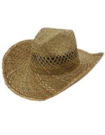L-merch Strohhut Natural, 100% Stroh, M/L, XL/XXL, Natural M/L (55 cm), C2035 – Bild 2