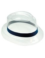 L-merch Elastisches Hutband aus Polyester 70 cm, Black One Size, C2071 – Blu navy