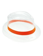 L-merch Elastisches Hutband aus Polyester 70 cm, Black One Size, C2071 – Arancione