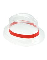 L-merch Elastisches Hutband aus Polyester 70 cm, Black One Size, C2071 – Rosso