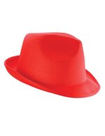 L-merch Promo Mafiahut aus 100% Polyester, Black One Size, C2078 – Rosso