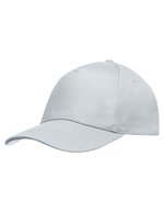 L-merch 5-Panel Baseball Cap aus Baumwolle, Black One Size, C2116 – Light Grey
