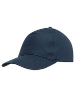 L-merch 5-Panel Baseball Cap aus Baumwolle, Black One Size, C2116 – Navy