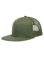 L-merch Trucker Cap High Profile Polyacryl Mesh, Black One Size, C2144 – Olive Green