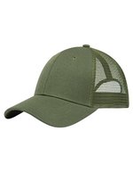 L-merch Trucker Cap Medium Profile aus Polyacryl, Black One Size, C2146 – Olive Green