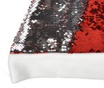 L-merch Pailletten Nikolausmütze in Rot und Weiß, Red/White One Size, C4007 – Bild 3